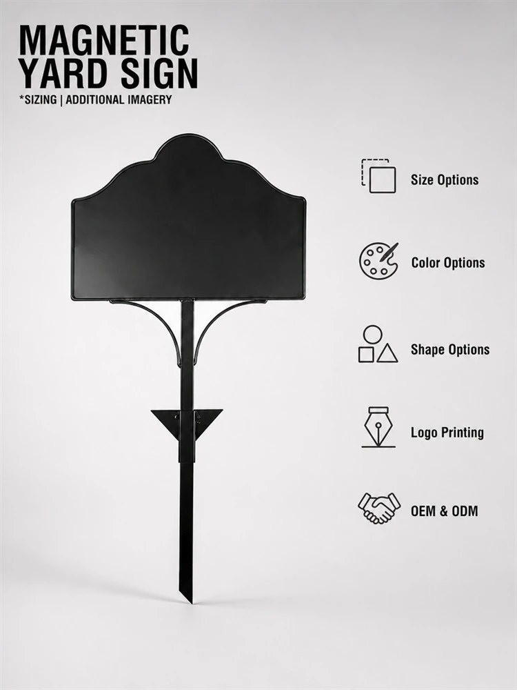 Outdoor Garden Display Metal Yard Sign Stake